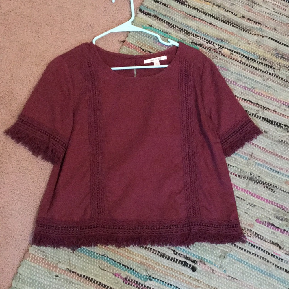 Maroon blouse from boutique